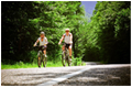 People on electric bikes photo