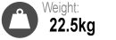 Electric Bike weight of 22.5kg without battery